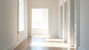 Jaki kolor ścian do białych mebli w przedpokoju