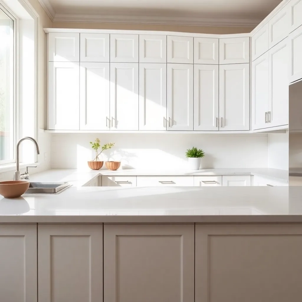 Białe meble jaki blat