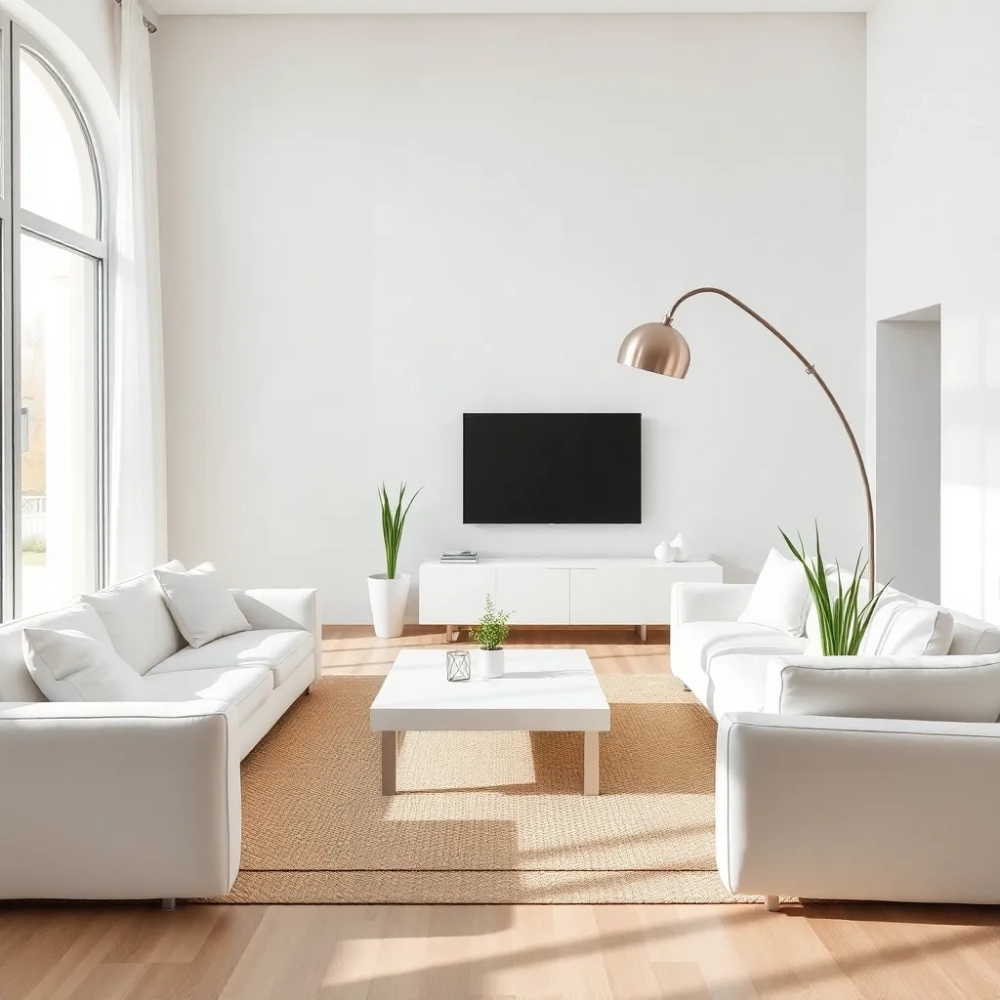 Białe meble w salonie aranżacje