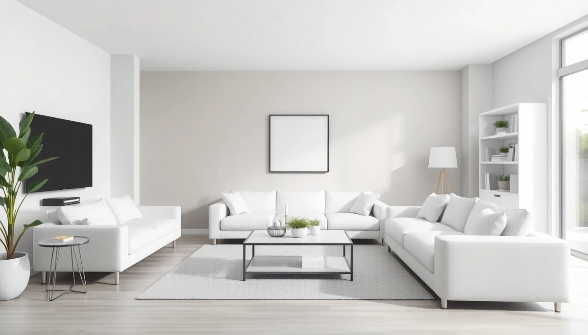 Biało szare meble jaki kolor ścian