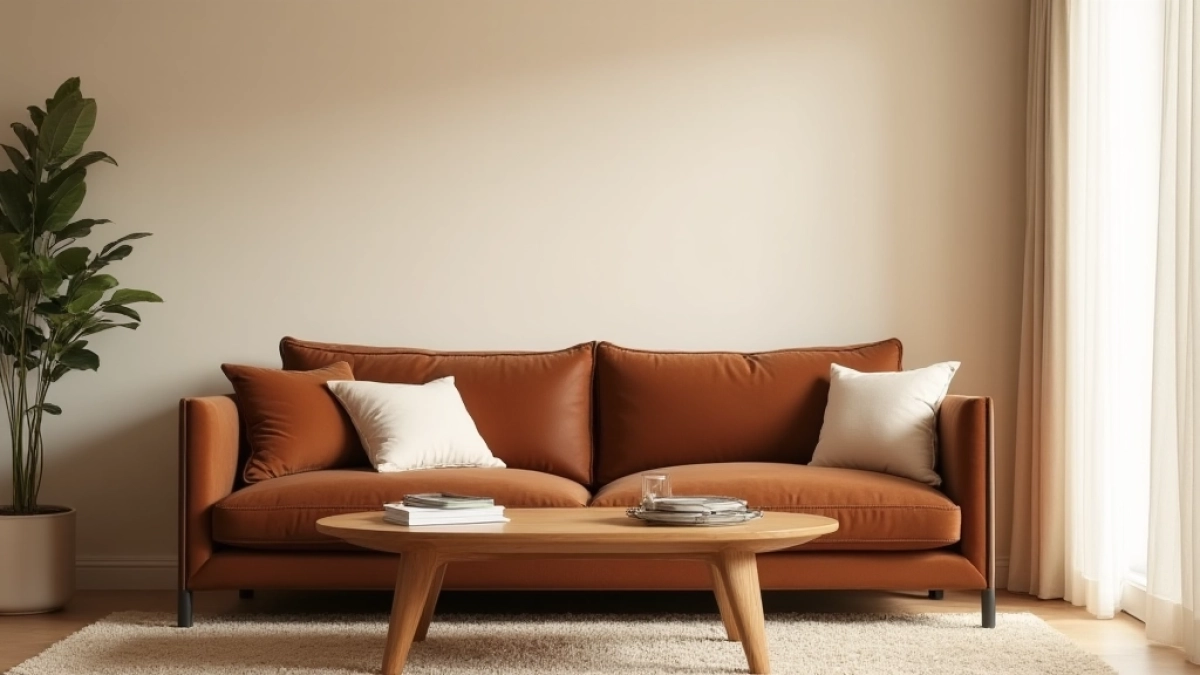 brązowe meble jakie ściany