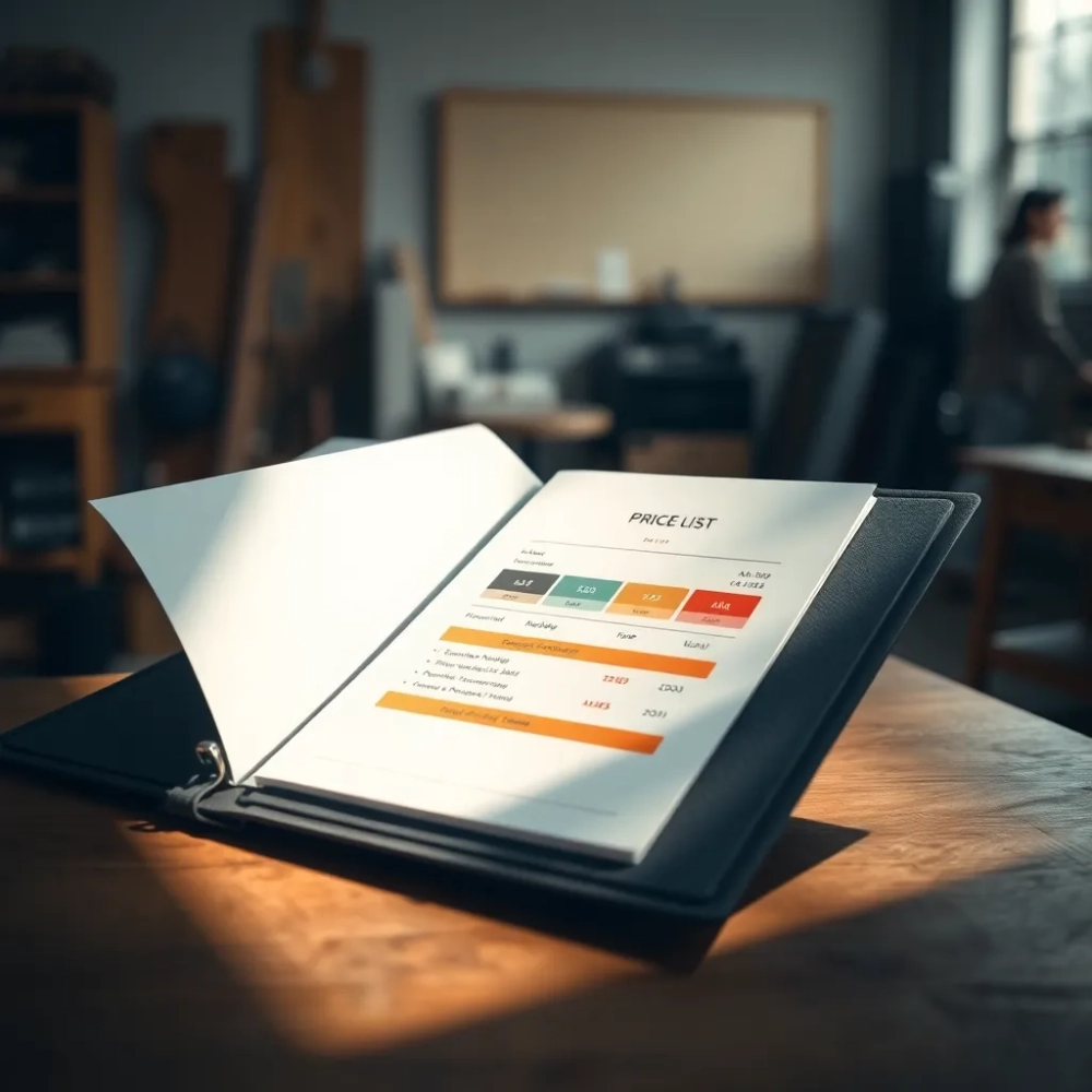 Cennik usług meblarskich