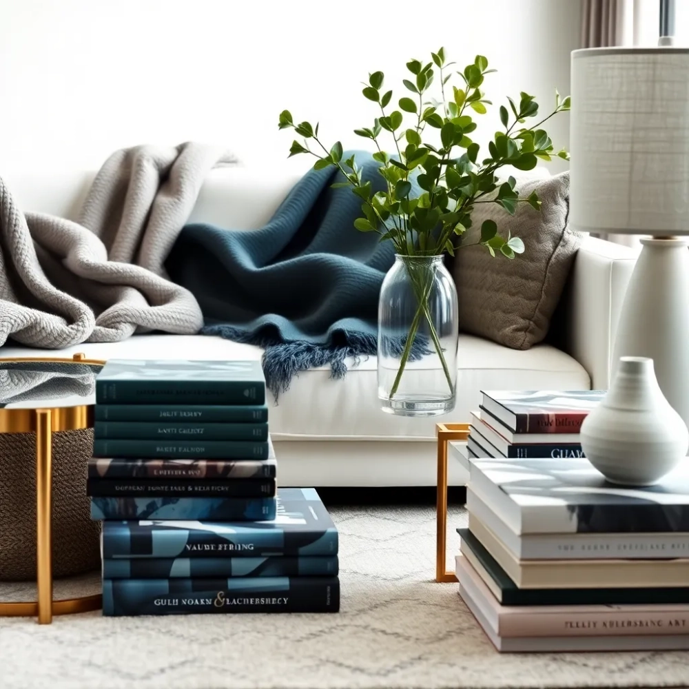 Dodatki do białych mebli w salonie