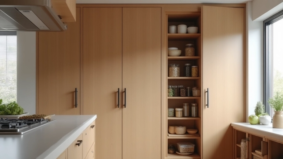 Drzwi do spiżarni z płyty meblowej