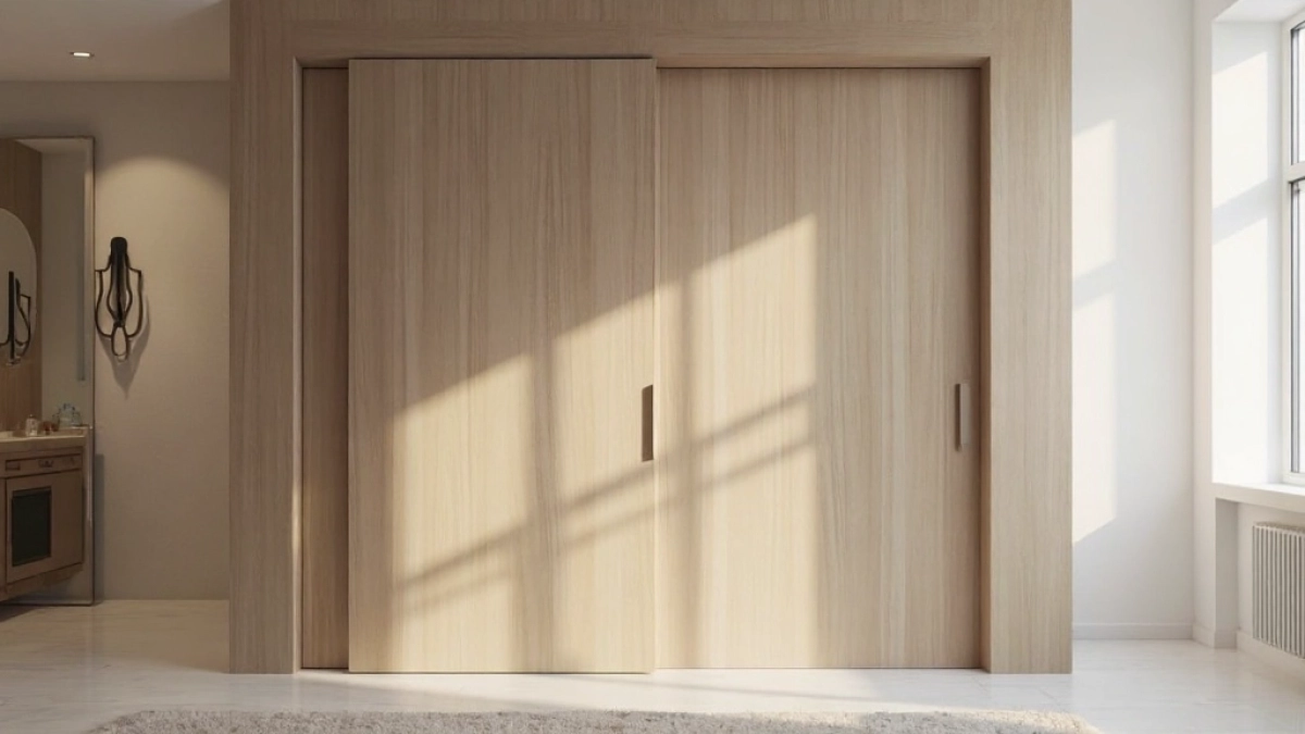 Drzwi przesuwne z płyty meblowej