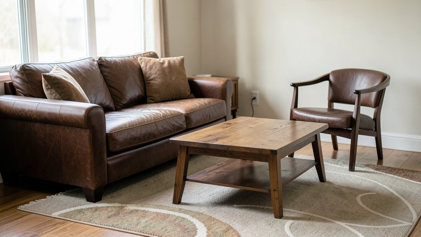 jaki dywan pasuje do brązowych mebli