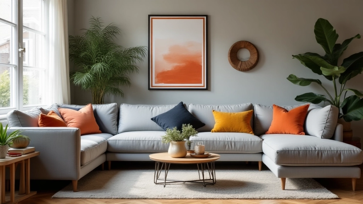 jaki kolor do szarych mebli