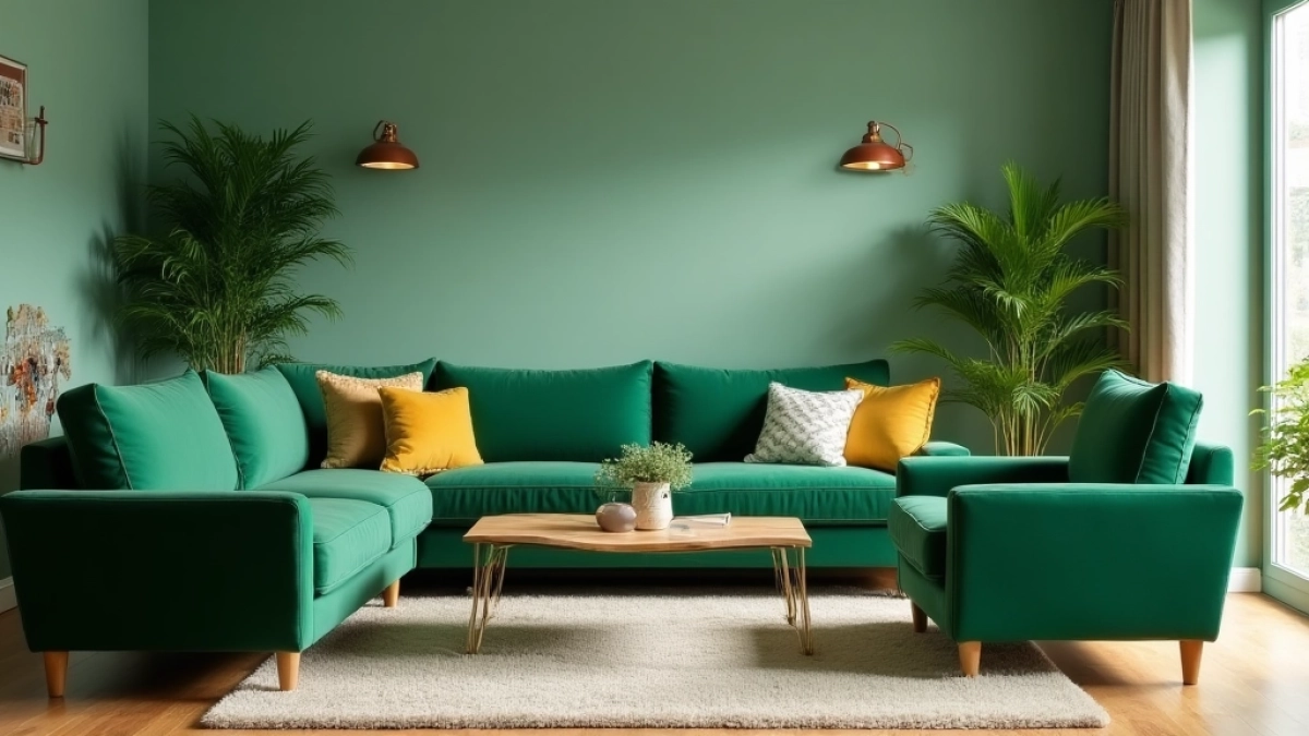 Jaki kolor do zielonych mebli
