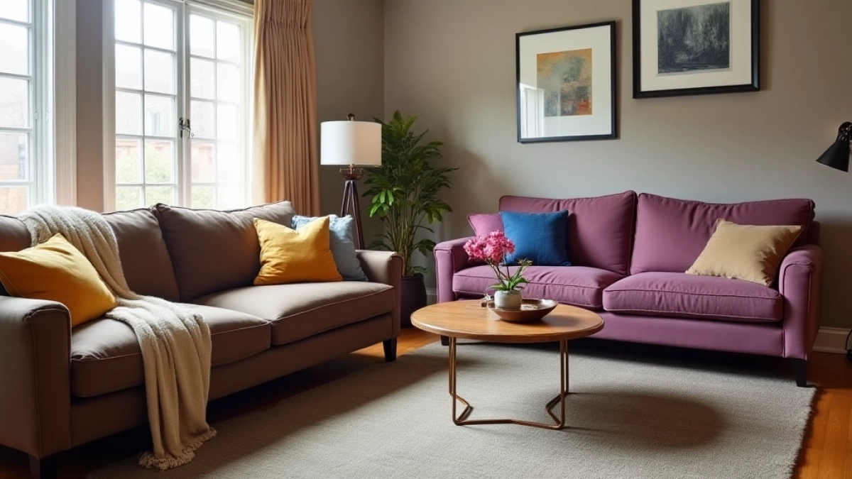 jaki kolor kanapy pasuje do brązowych mebli