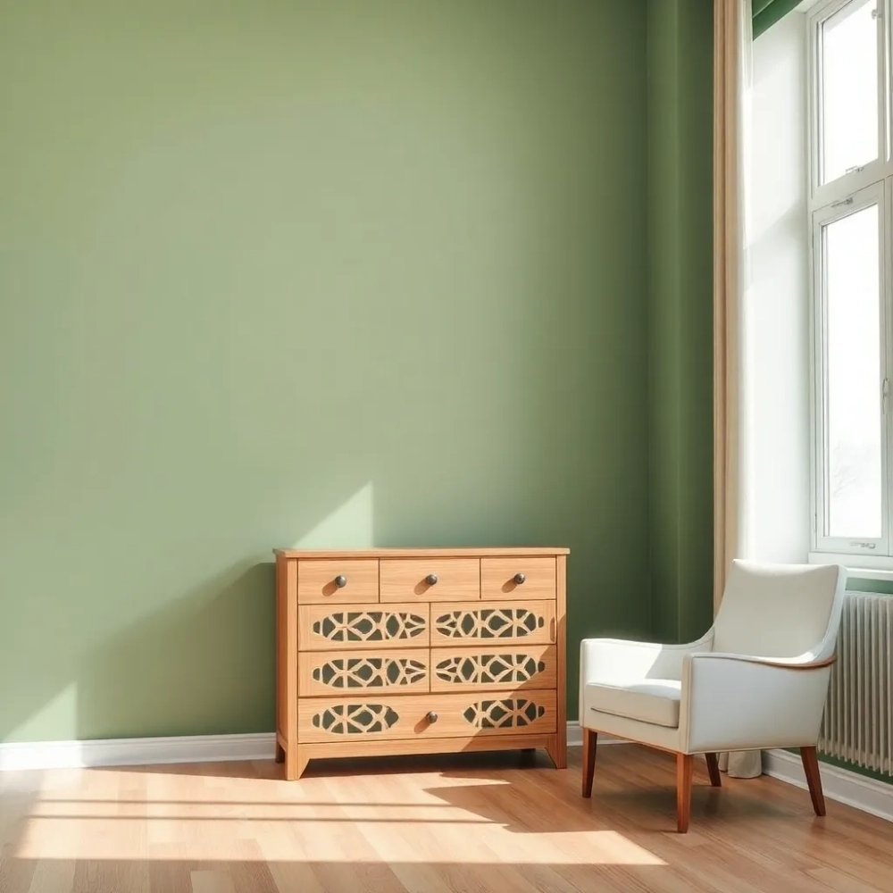 Jaki kolor mebli do zielonych ścian