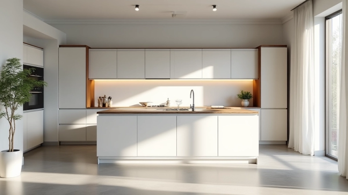 Jaki kolor ścian do biało szarych mebli w kuchni