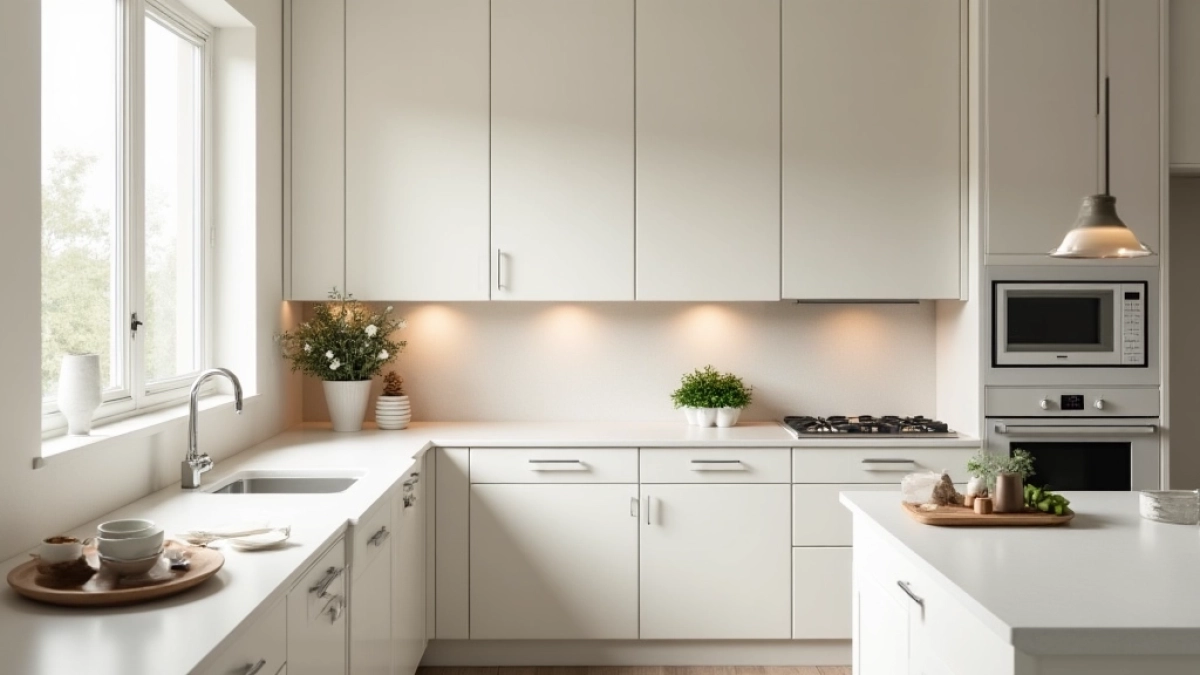 Jaki kolor ścian do kuchni z białymi meblami