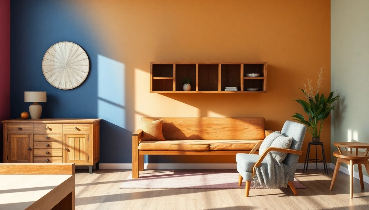 Jaki kolor ścian do mebli dąb rustykalny