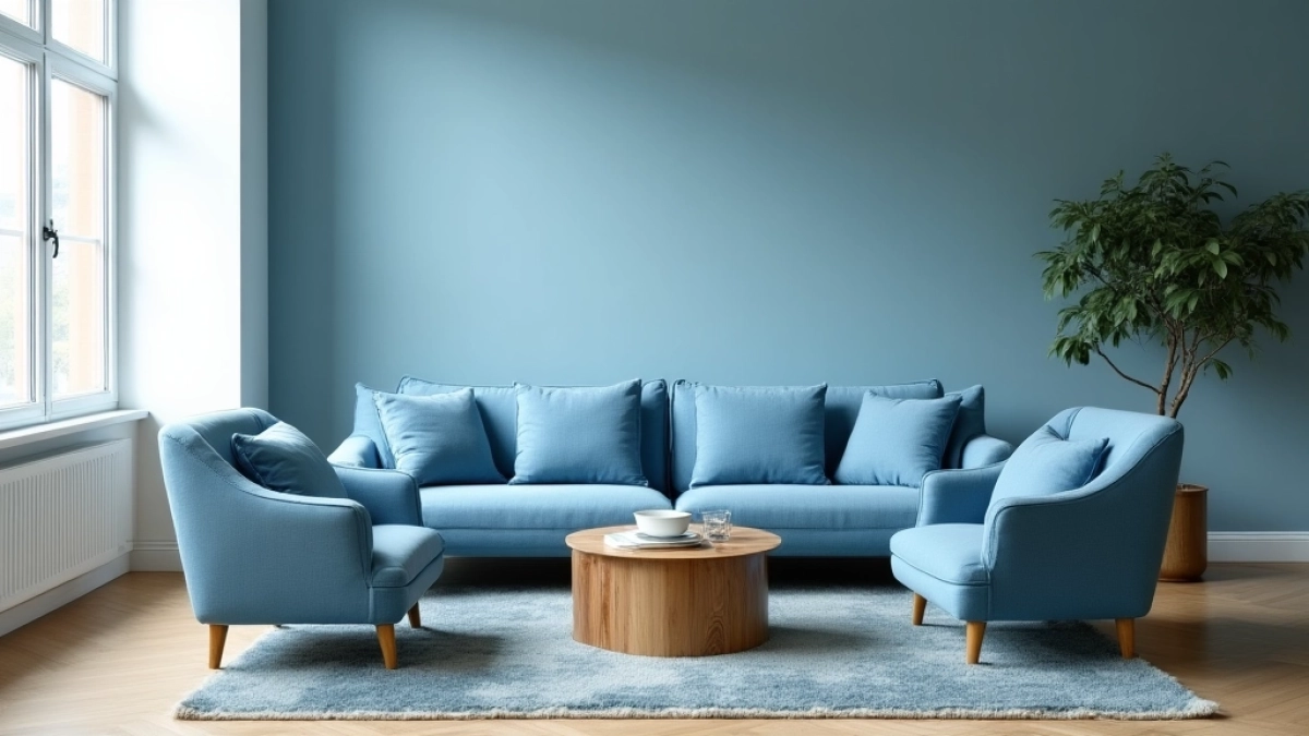 Jaki kolor ścian do niebieskich mebli