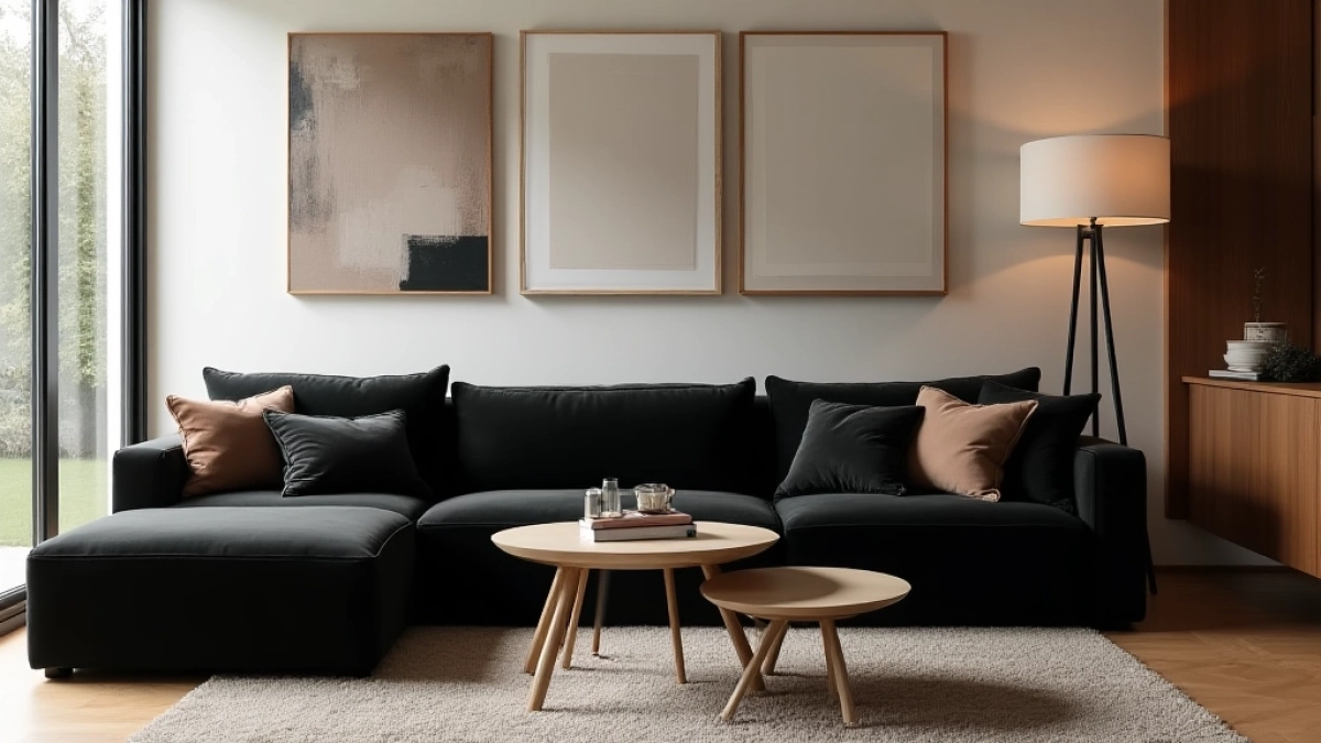 Jakie meble do czarnej kanapy