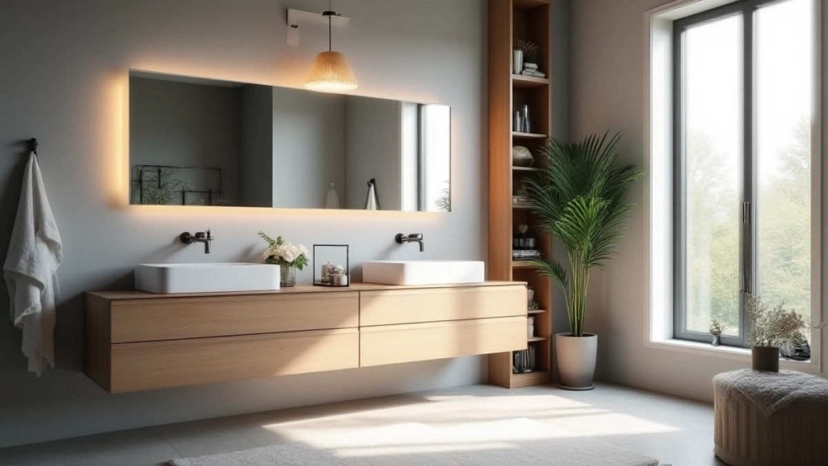 jakie meble do szarej łazienki