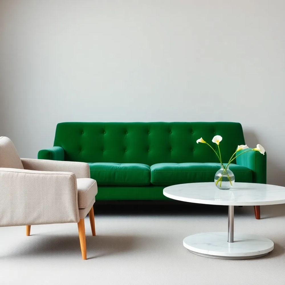 jakie meble do zielonej kanapy