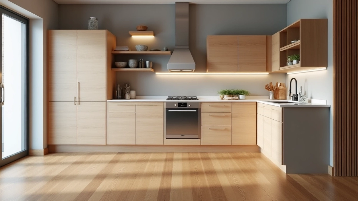 Jakie meble kuchenne do drewnianej podłogi