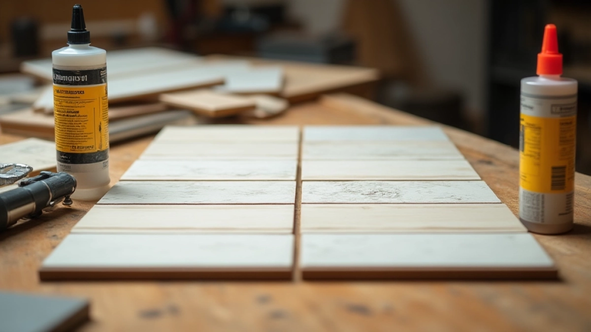 Klejenie płytek do płyty meblowej