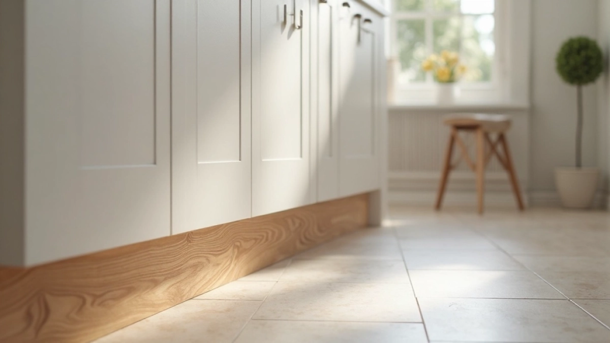 Listwy przypodłogowe za meblami kuchennymi