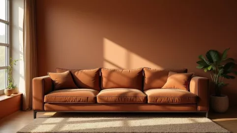 Brązowe meble jaki kolor ścian