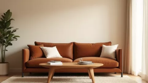 brązowe meble jakie ściany