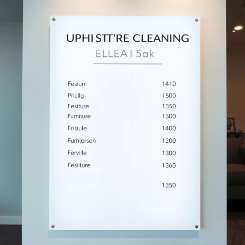 Cennik prania tapicerki meblowej