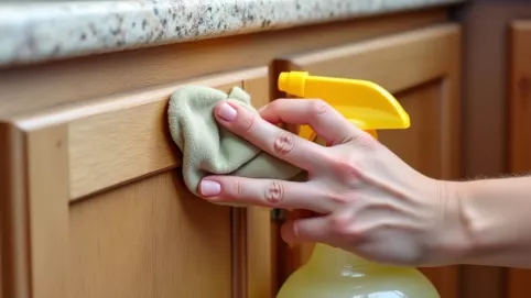 Czym odtłuścić meble kuchenne przed malowaniem