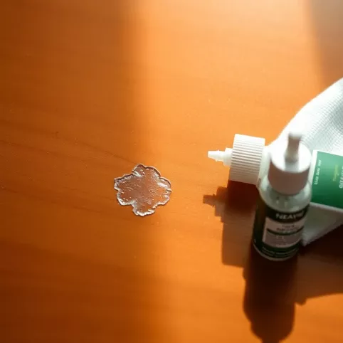 Czym zmyć klej z mebli lakierowanych