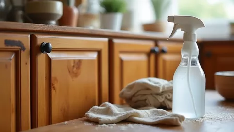 czym zmyć tłuste plamy z mebli kuchennych