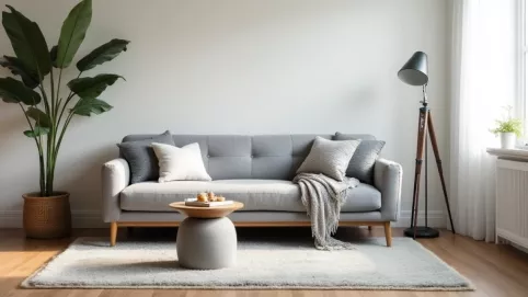 Jaki dywan do szarej kanapy i białych mebli