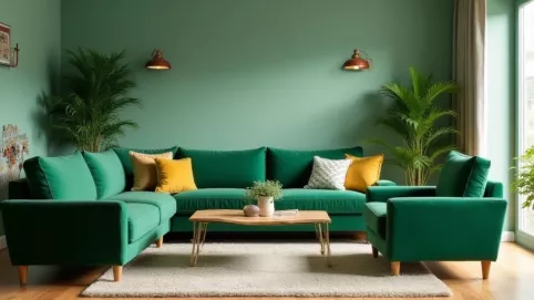 Jaki kolor do zielonych mebli