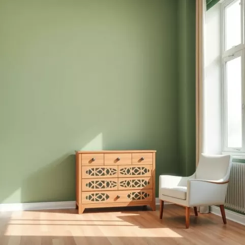 Jaki kolor mebli do zielonych ścian