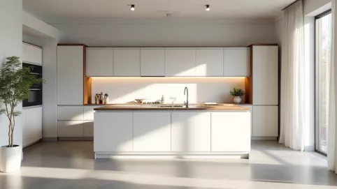Jaki kolor ścian do biało szarych mebli w kuchni