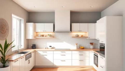 Jaki kolor ścian do białych mebli w kuchni