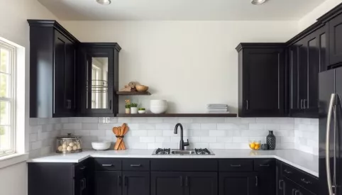 Jaki kolor ścian do ciemnych mebli w kuchni