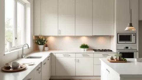 Jaki kolor ścian do kuchni z białymi meblami