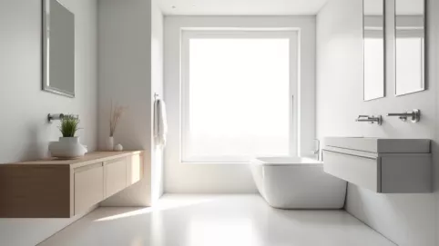 jakie meble do białej łazienki