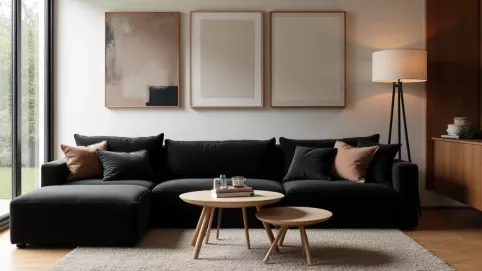 Jakie meble do czarnej kanapy