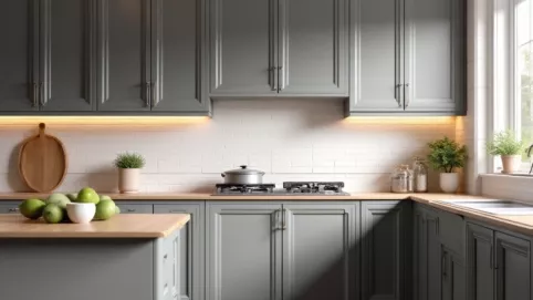 Jakie płytki do szarych mebli kuchennych