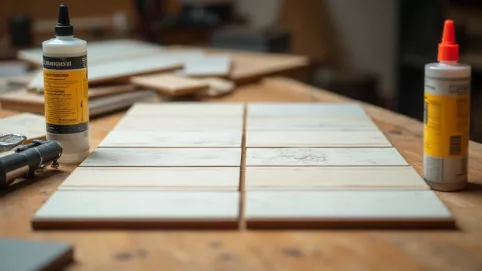 Klejenie płytek do płyty meblowej