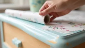 Klejenie tapety samoprzylepnej na meble