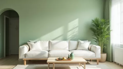 modne kolory ścian do jasnych mebli