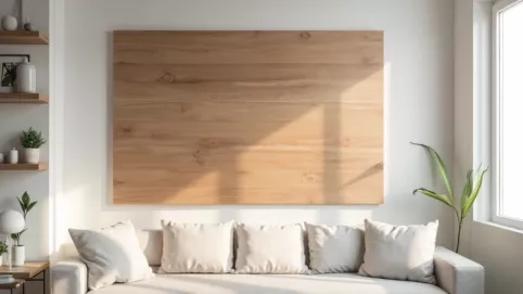 płyta meblowa na ścianie