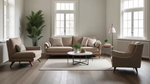 Szarą podłoga jakie meble