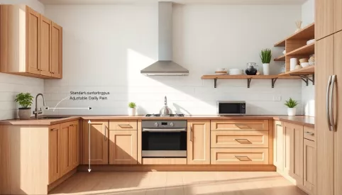 Wysokość mebli kuchennych