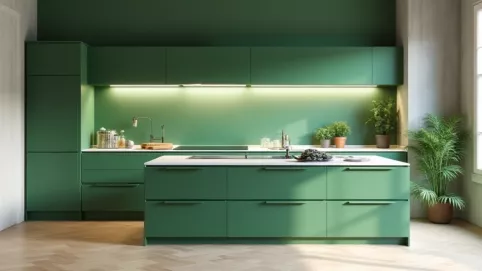 zielone meble kuchenne jaki kolor ścian