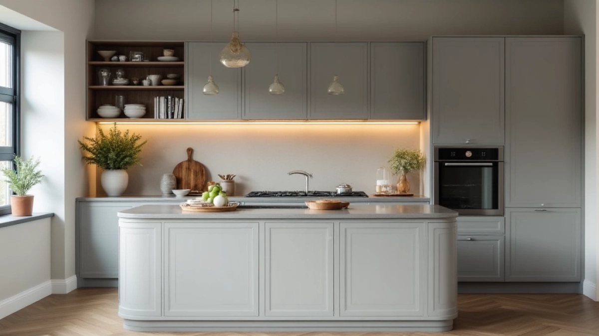 Szare meble kuchenne jaki kolor ścian