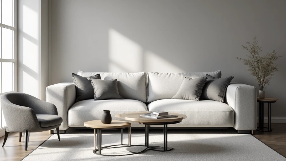 szary salon jakie meble