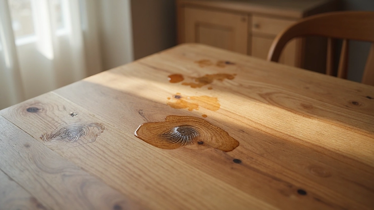 tłuste plamy na meblach